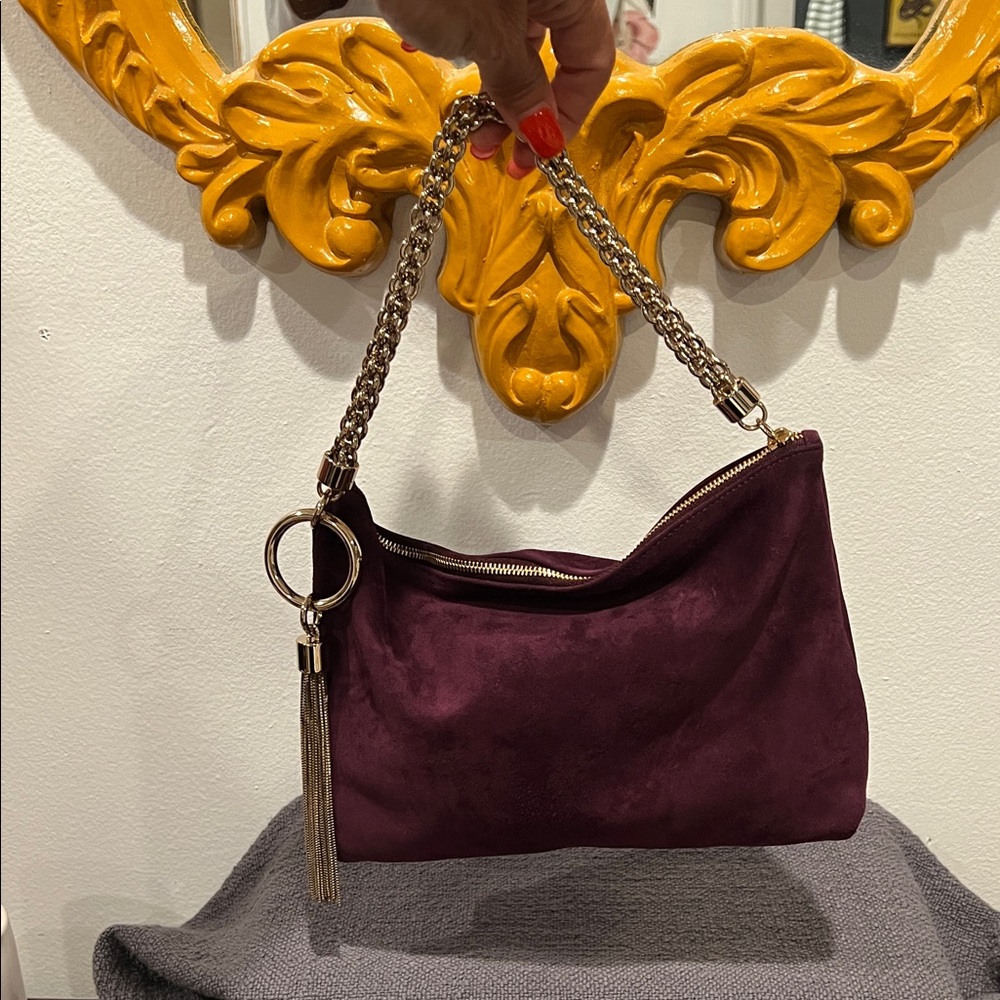 Jimmy Choo Callie Suede Chain Bag - MSRP $1,150